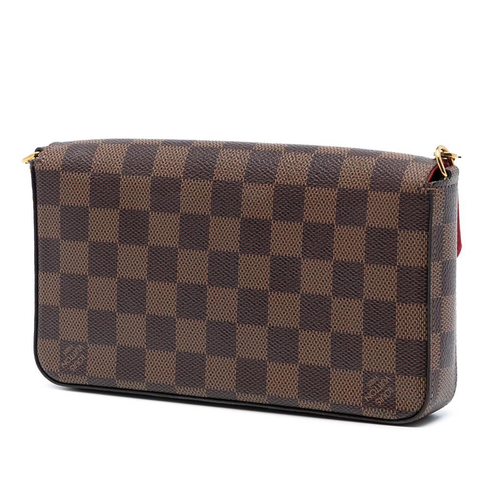Louis Vuitton AB Louis Vuitton Brown Damier Canvas Fabric Damier Ebene Pochette Felicie France