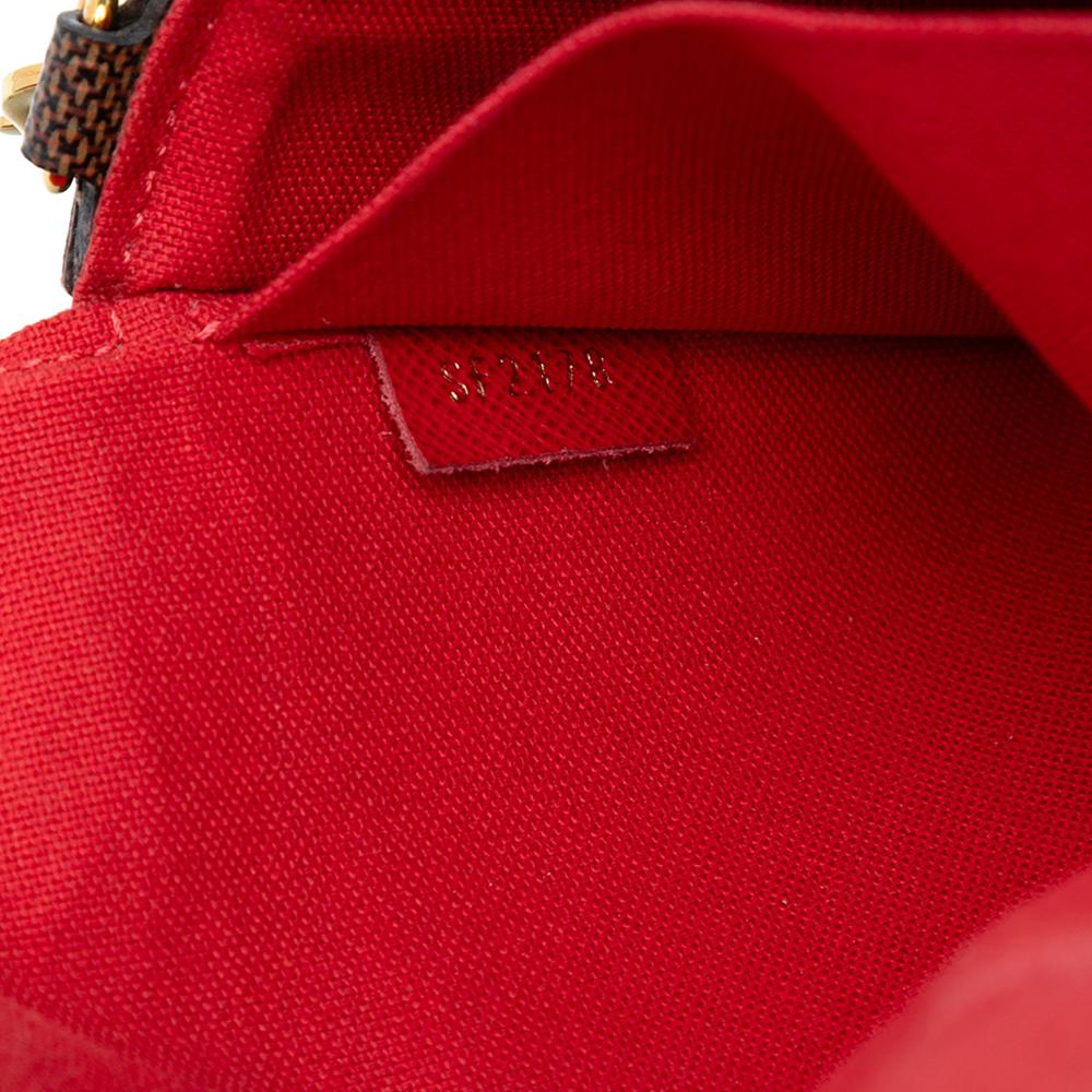 Louis Vuitton AB Louis Vuitton Brown Damier Canvas Fabric Damier Ebene Pochette Felicie France