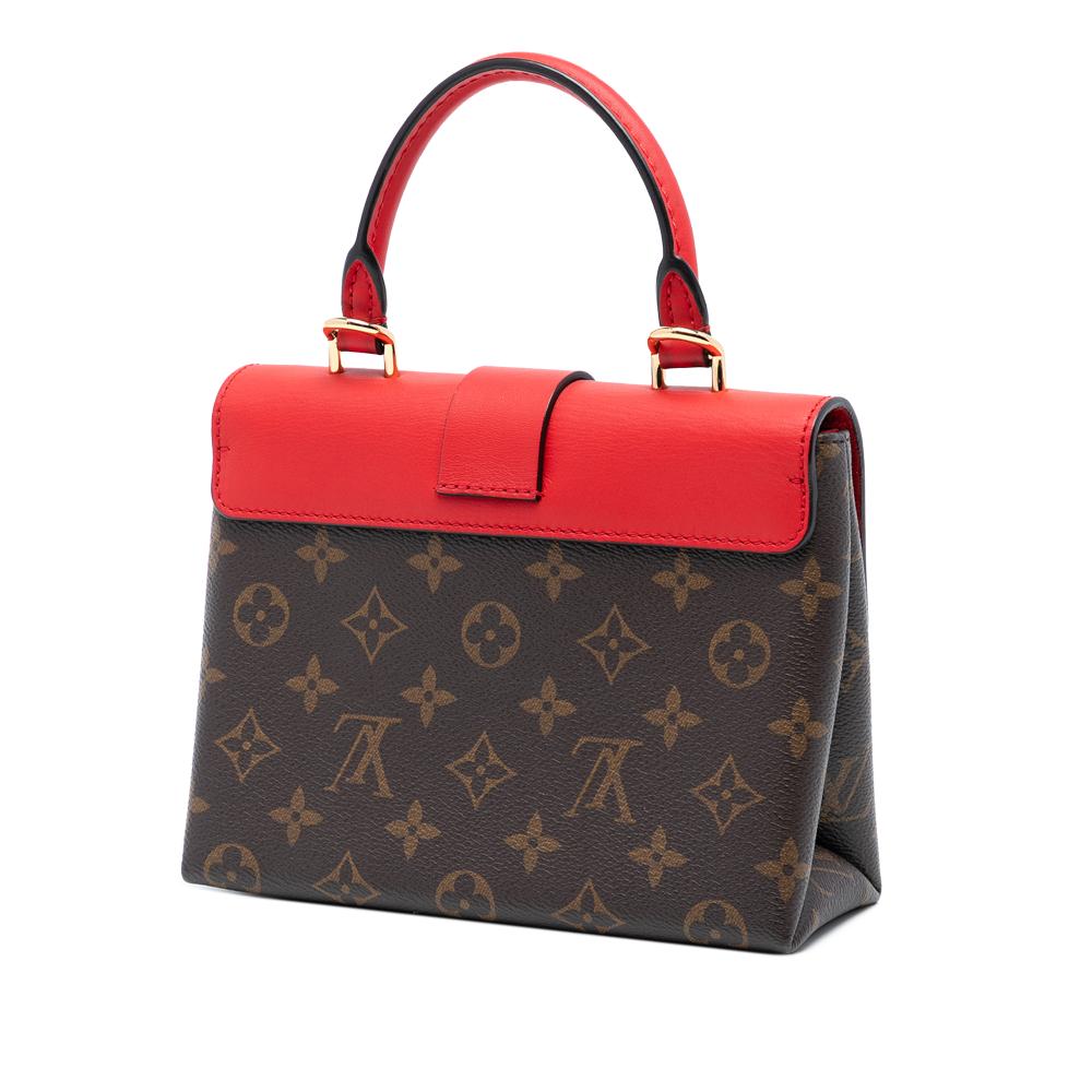 Louis Vuitton AB Louis Vuitton Brown with Red Monogram Canvas Fabric Monogram Locky BB France