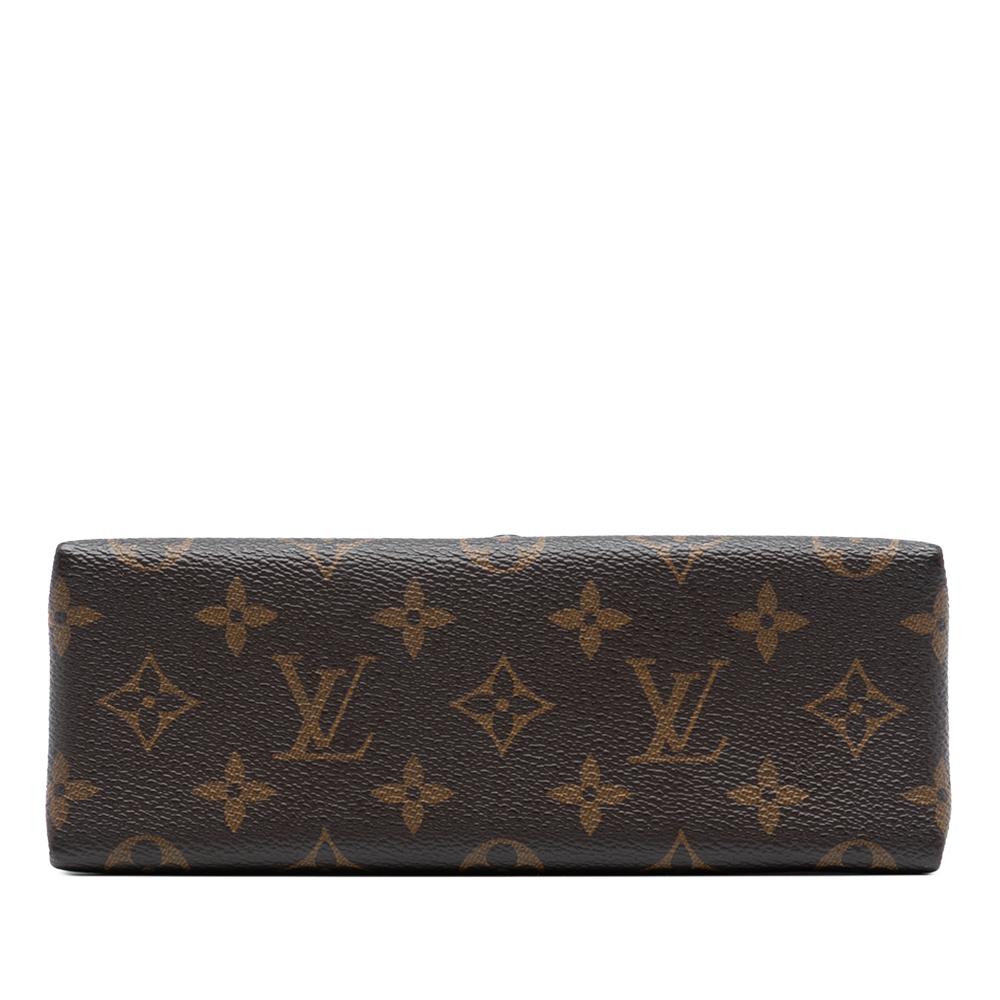 Louis Vuitton AB Louis Vuitton Brown with Red Monogram Canvas Fabric Monogram Locky BB France