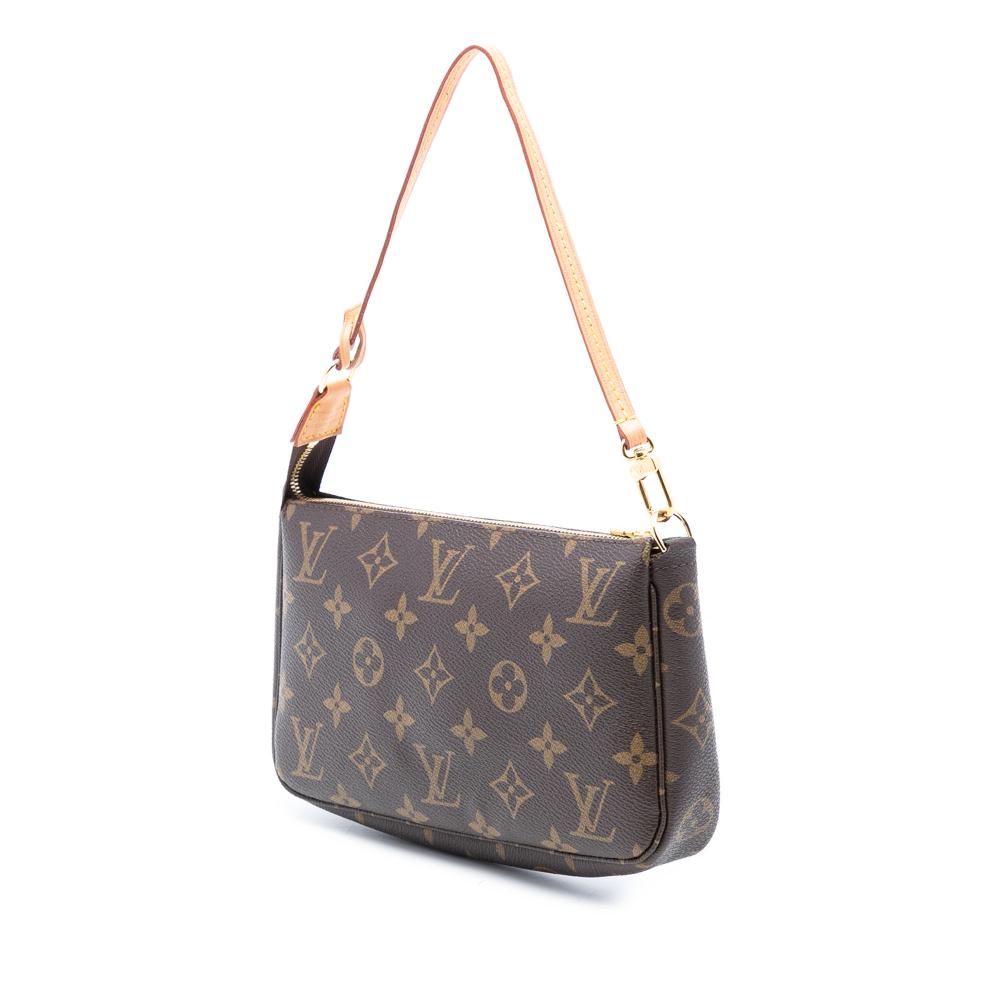 Louis Vuitton AB Louis Vuitton Brown Monogram Canvas Fabric Monogram Pochette Accessoires France