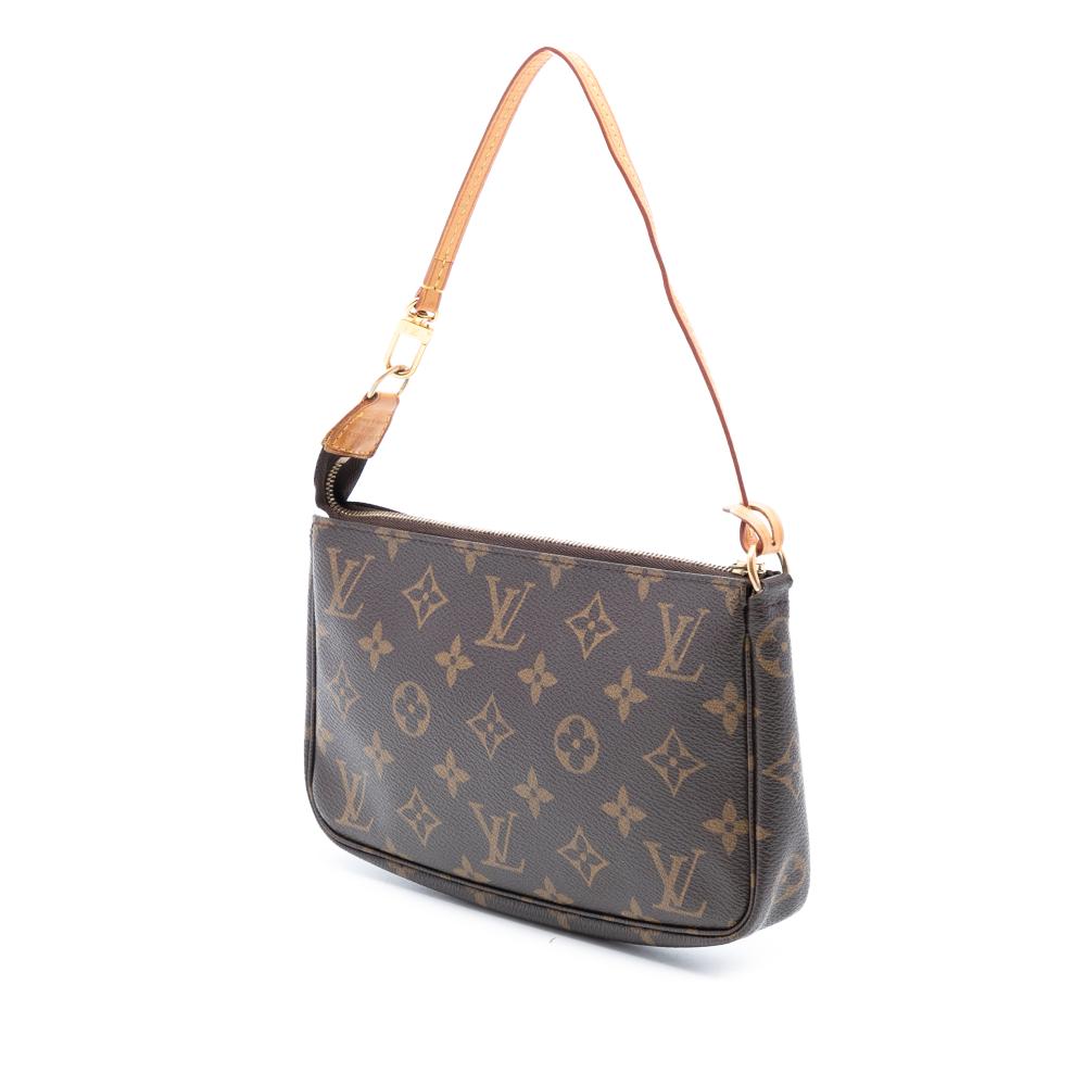 Louis Vuitton AB Louis Vuitton Brown Monogram Canvas Fabric Monogram Pochette Accessoires France