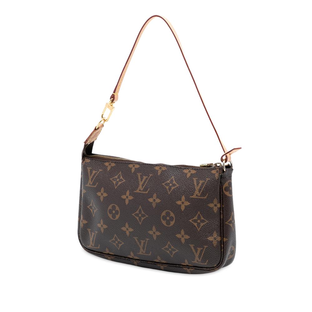 Louis Vuitton AB Louis Vuitton Brown Monogram Canvas Fabric Monogram Pochette Accessoires France