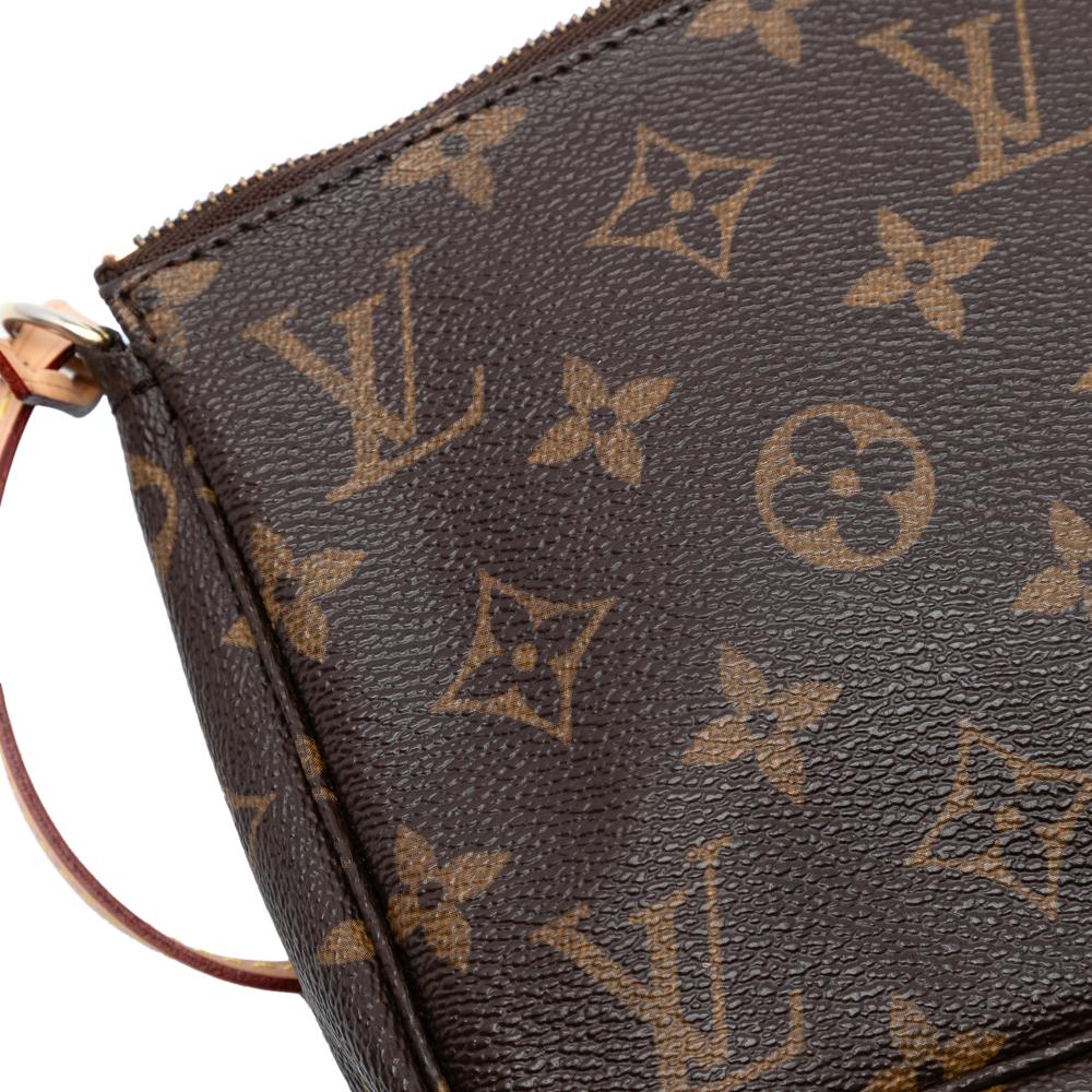 Louis Vuitton AB Louis Vuitton Brown Monogram Canvas Fabric Monogram Pochette Accessoires France