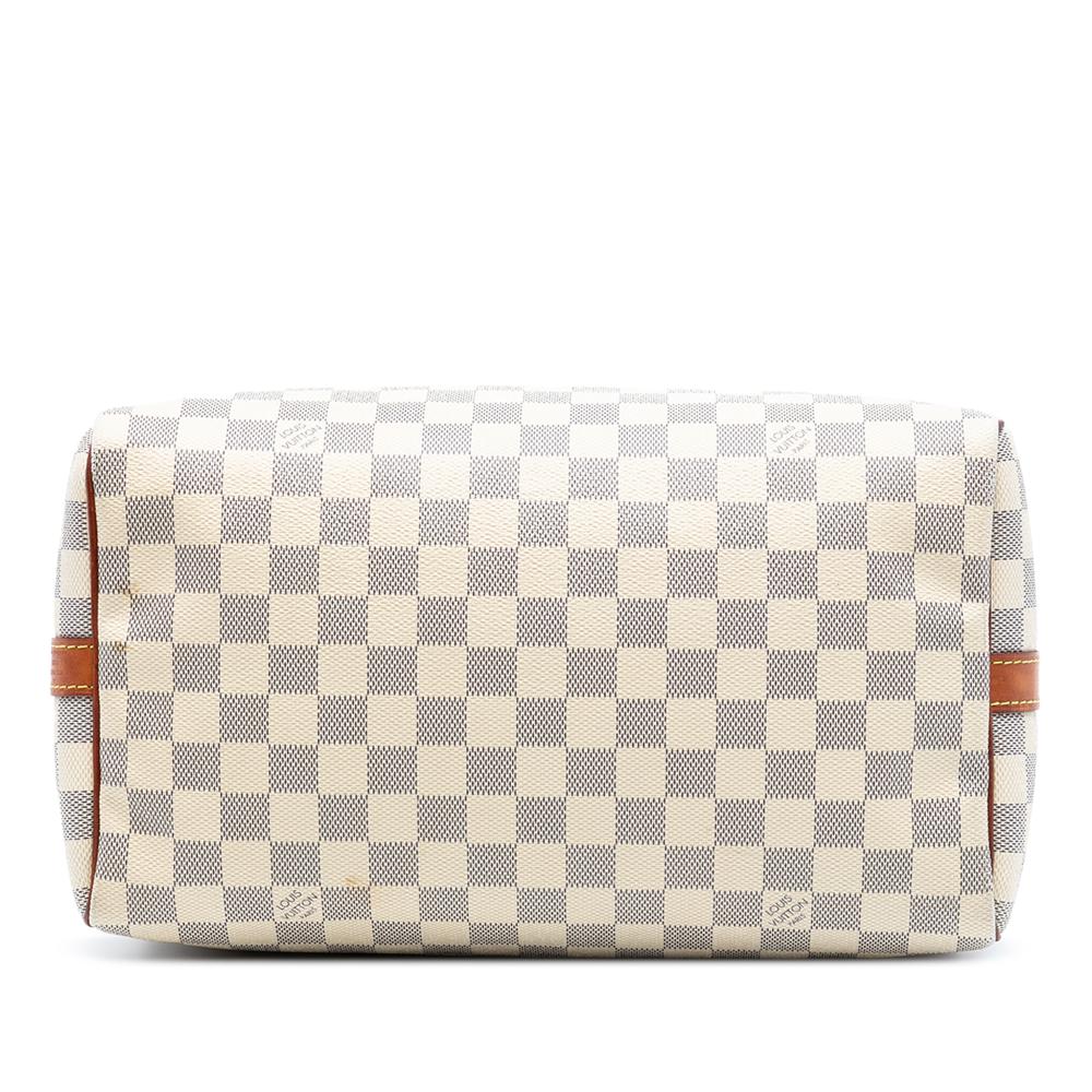 Louis Vuitton B Louis Vuitton White Damier Canvas Fabric Damier Azur Speedy Bandouliere 30 France