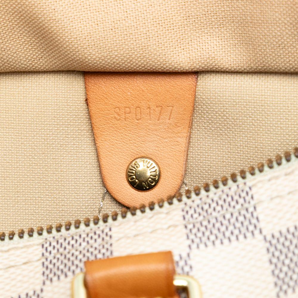 Louis Vuitton B Louis Vuitton White Damier Canvas Fabric Damier Azur Speedy Bandouliere 30 France