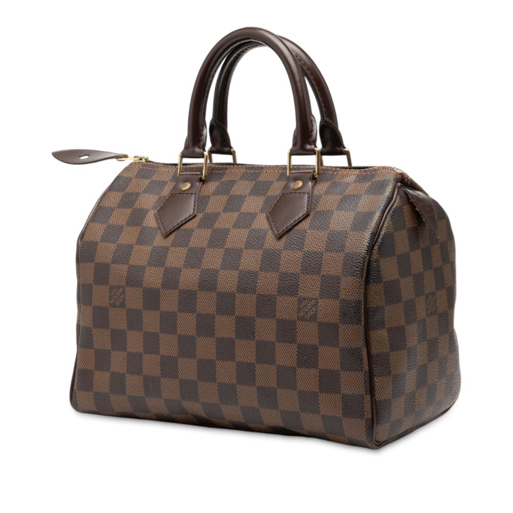 Louis Vuitton B Louis Vuitton Brown Damier Canvas Fabric Damier Ebene Speedy 25 France