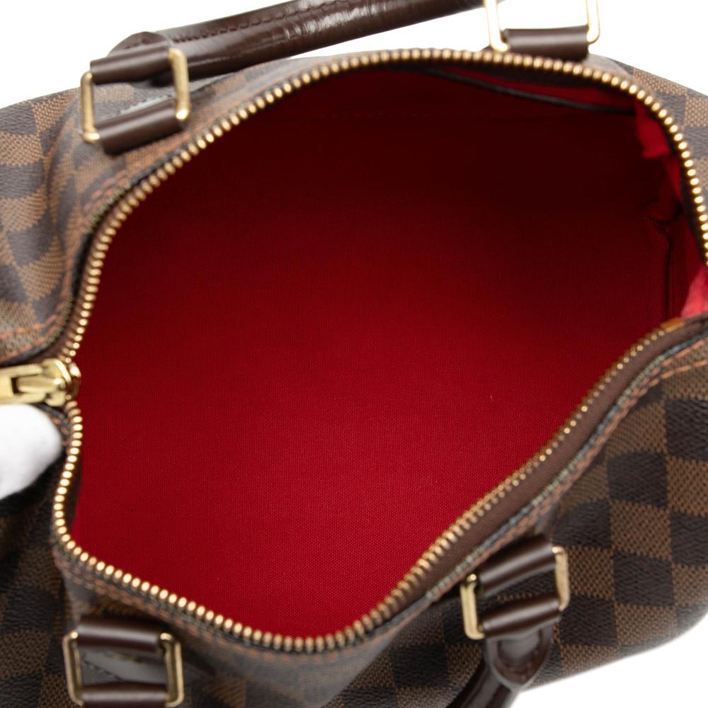 Louis Vuitton B Louis Vuitton Brown Damier Canvas Fabric Damier Ebene Speedy 25 France