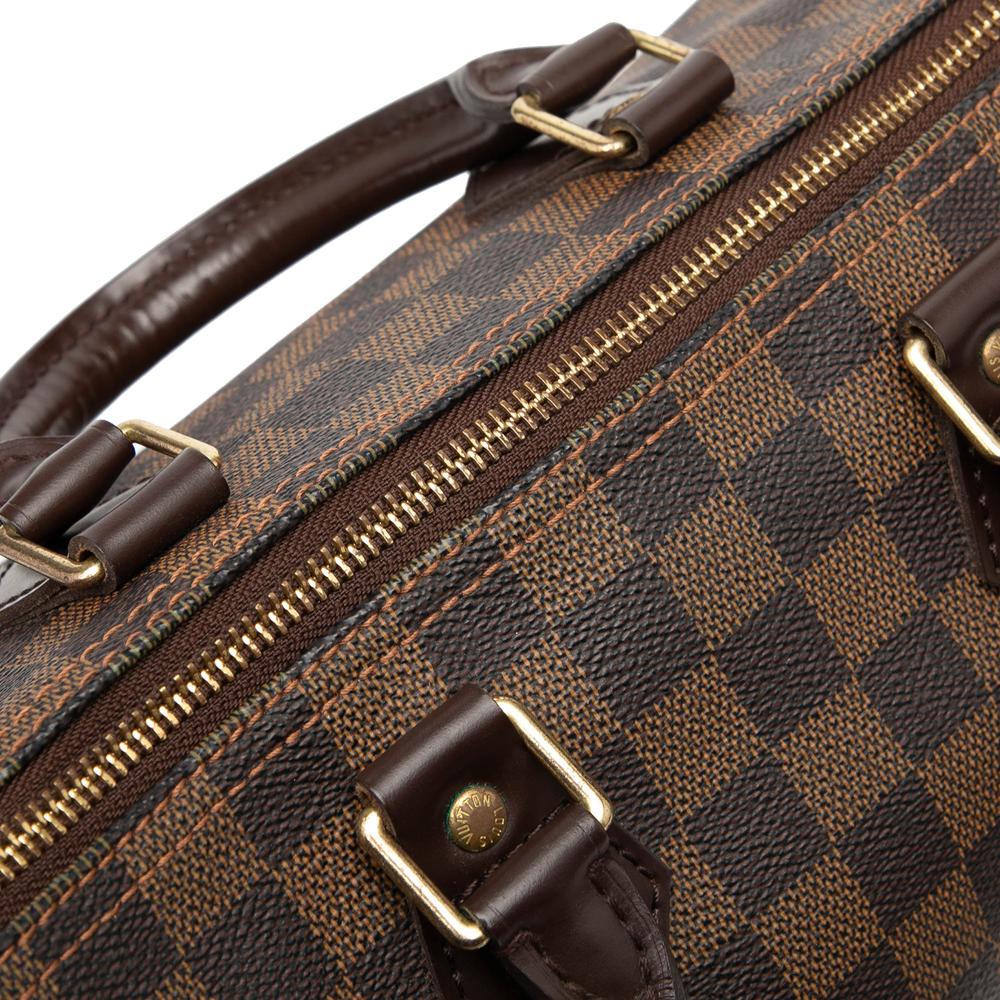 Louis Vuitton B Louis Vuitton Brown Damier Canvas Fabric Damier Ebene Speedy 25 France