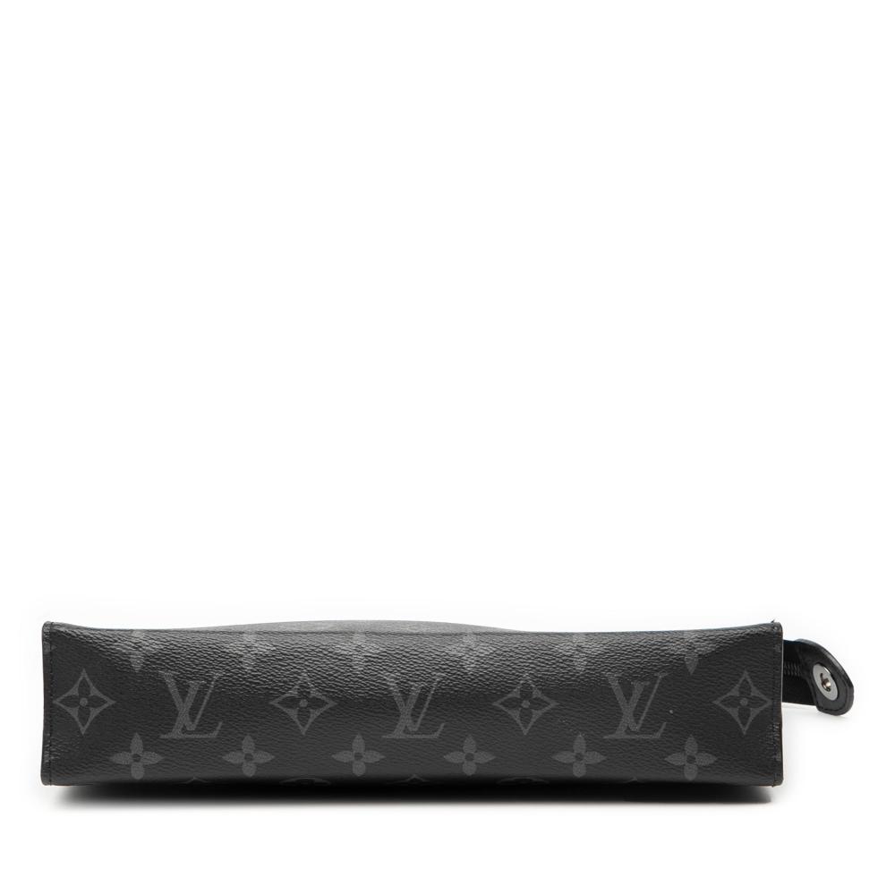 Louis Vuitton B Louis Vuitton Black Monogram Canvas Fabric Monogram Eclipse Pochette Voyage MM France