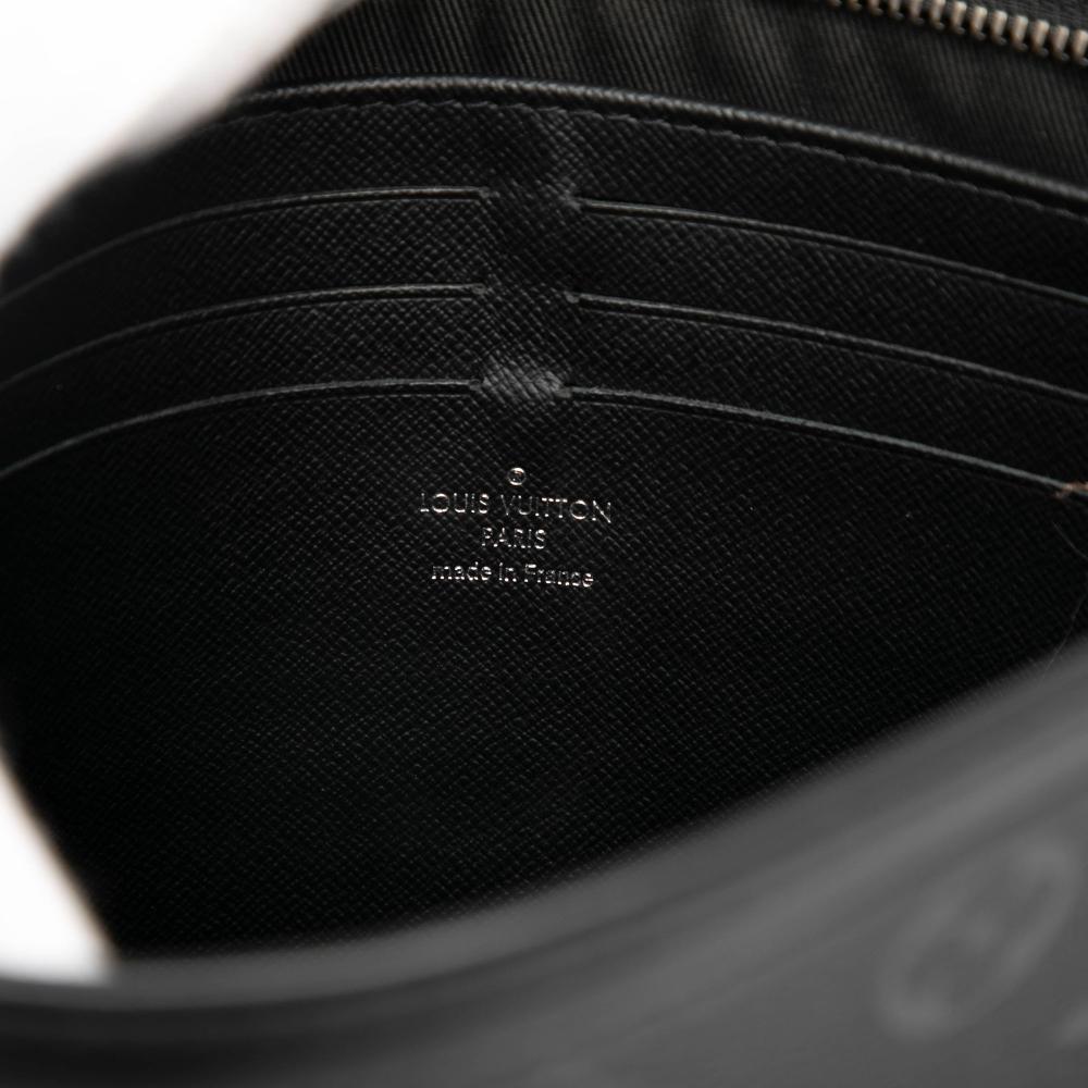 Louis Vuitton B Louis Vuitton Black Monogram Canvas Fabric Monogram Eclipse Pochette Voyage MM France