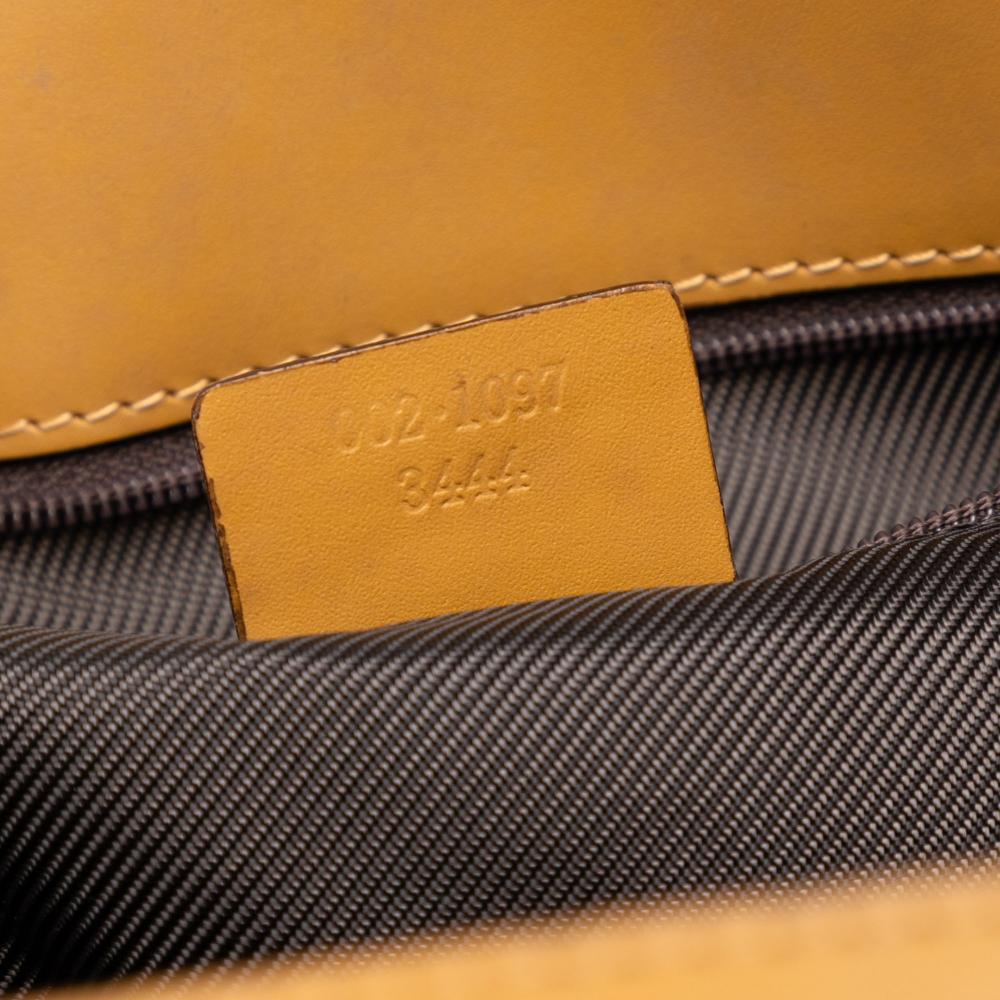 Gucci AB Gucci Brown Beige Canvas Fabric GG Tote Italy