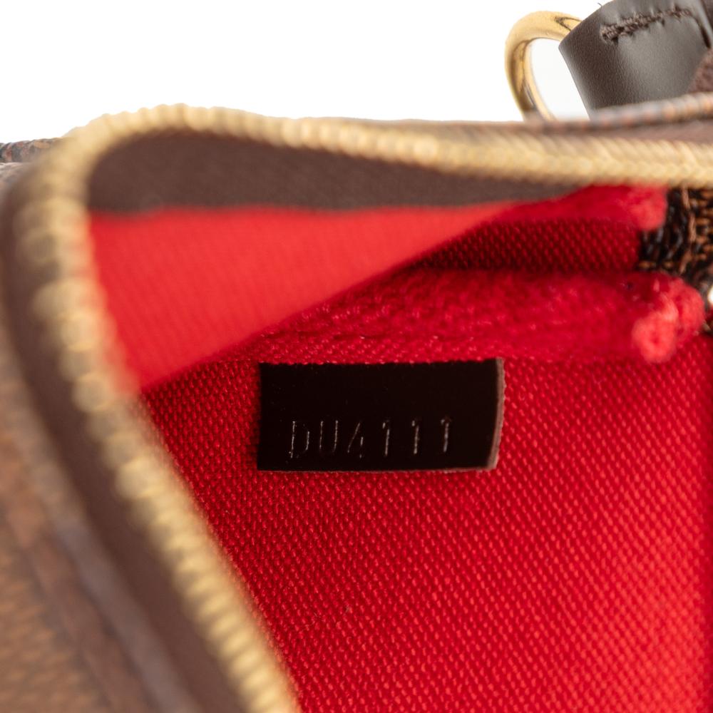 Louis Vuitton AB Louis Vuitton Brown Damier Canvas Fabric Damier Ebene Mini Pochette Accessoires France