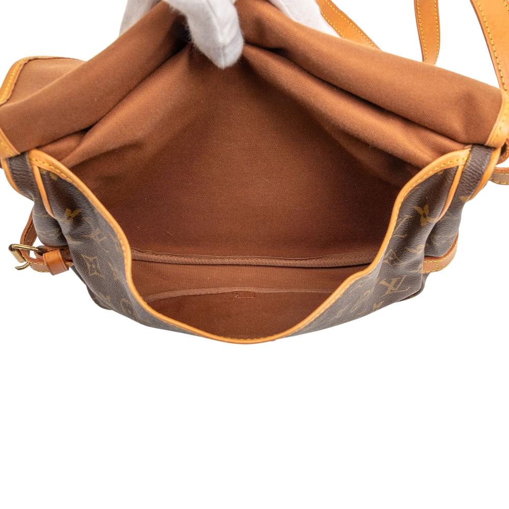 Louis Vuitton B Louis Vuitton Brown Monogram Canvas Fabric Monogram Saumur 30 France