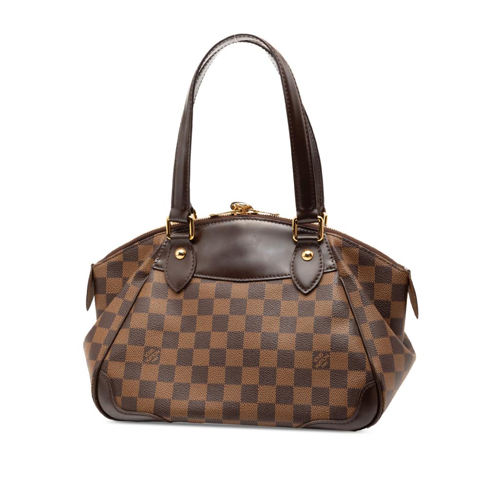 Louis Vuitton B Louis Vuitton Brown Damier Canvas Fabric Damier Ebene Verona PM France