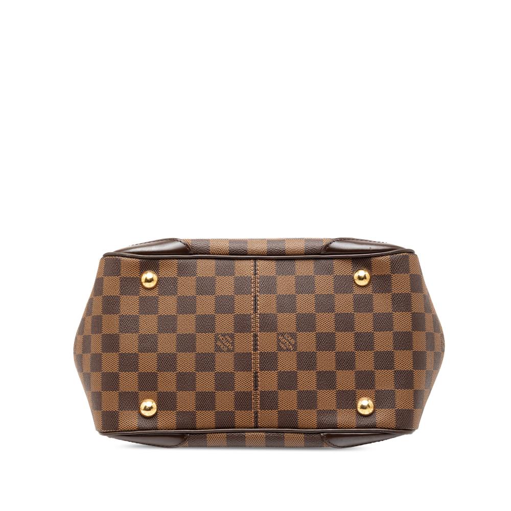 Louis Vuitton B Louis Vuitton Brown Damier Canvas Fabric Damier Ebene Verona PM France