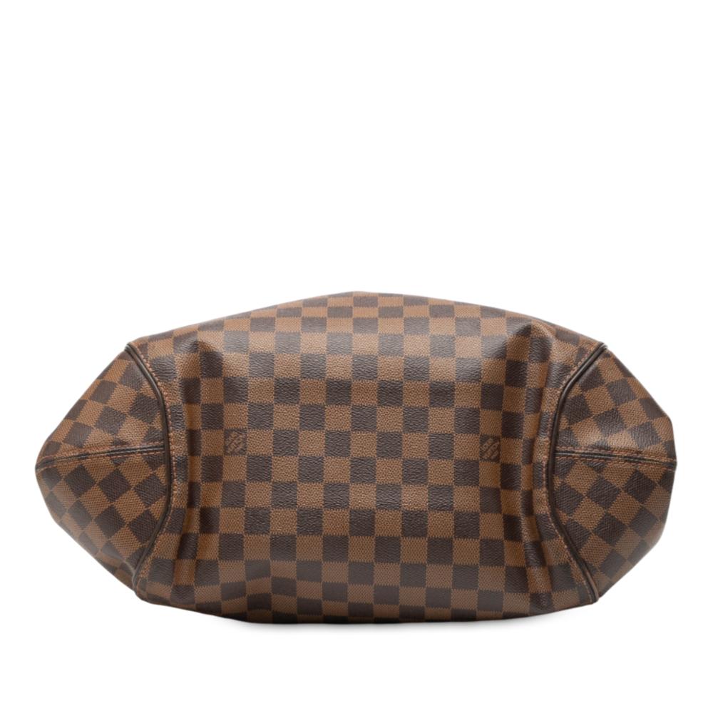 Louis Vuitton B Louis Vuitton Brown Damier Canvas Fabric Damier Ebene Sistina GM Spain