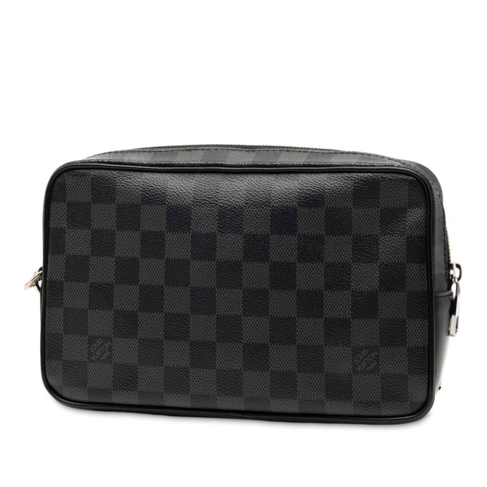 Louis Vuitton AB Louis Vuitton Black Damier Canvas Fabric Damier Graphite Kasai France