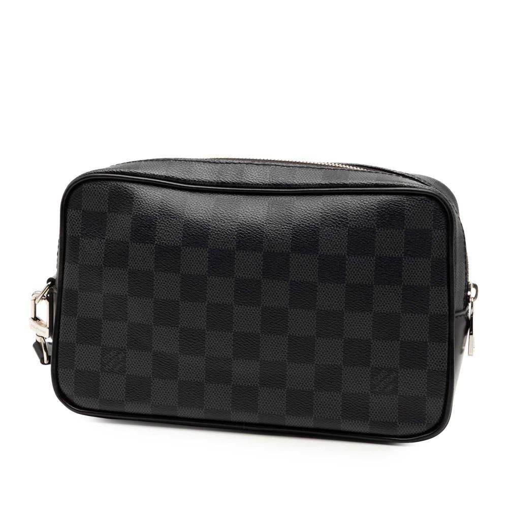 Louis Vuitton AB Louis Vuitton Black Damier Canvas Fabric Damier Graphite Kasai France
