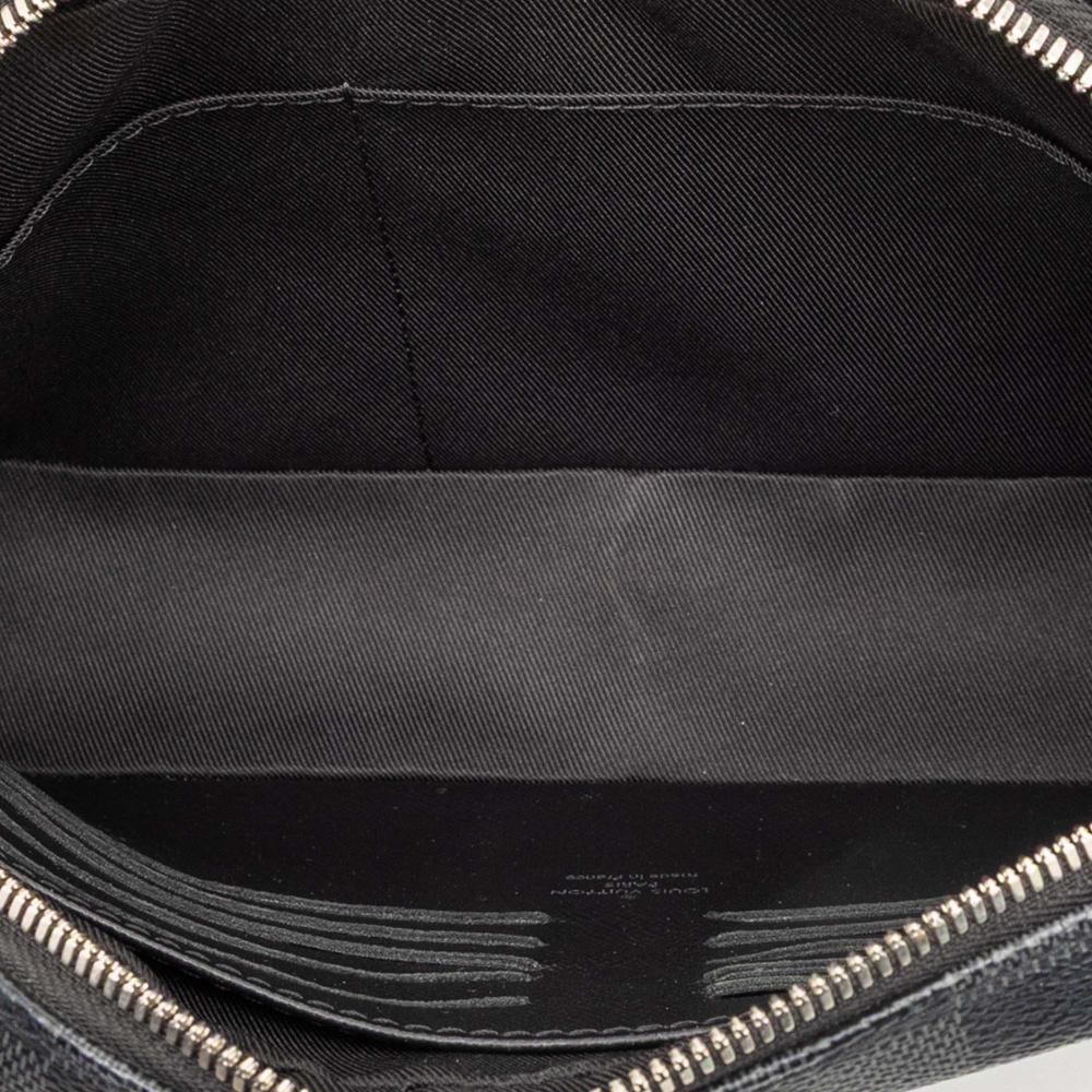 Louis Vuitton AB Louis Vuitton Black Damier Canvas Fabric Damier Graphite Kasai France