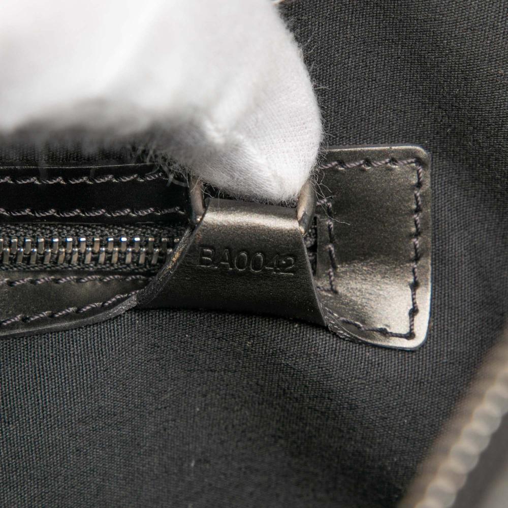 Louis Vuitton B Louis Vuitton Gray Dark Gray Calf Leather Monogram Mat Malden France