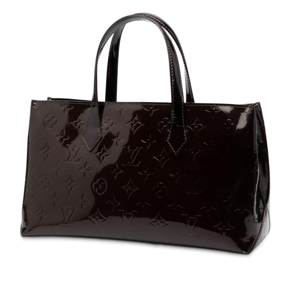 Louis Vuitton B Louis Vuitton Purple Vernis Leather Leather Monogram Vernis Wilshire PM France