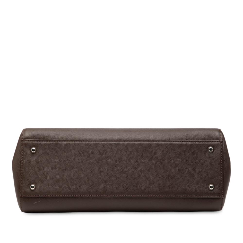 Burberry B Burberry Brown Dark Brown Calf Leather Handbag United Kingdom