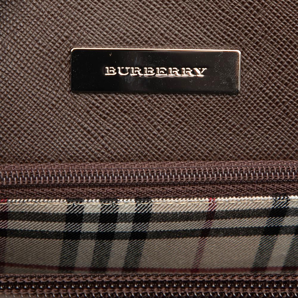 Burberry B Burberry Brown Dark Brown Calf Leather Handbag United Kingdom