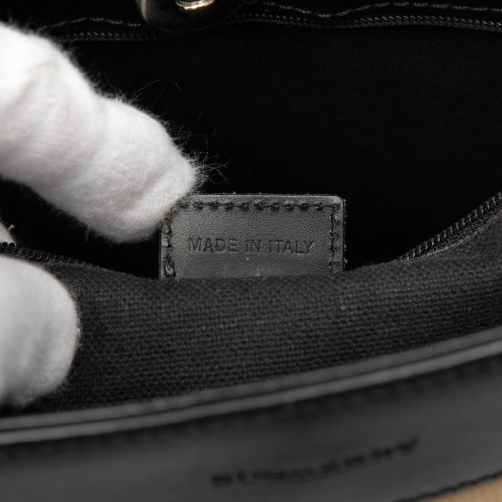 Burberry B Burberry Brown Beige Canvas Fabric House Check Shoulder Bag Italy