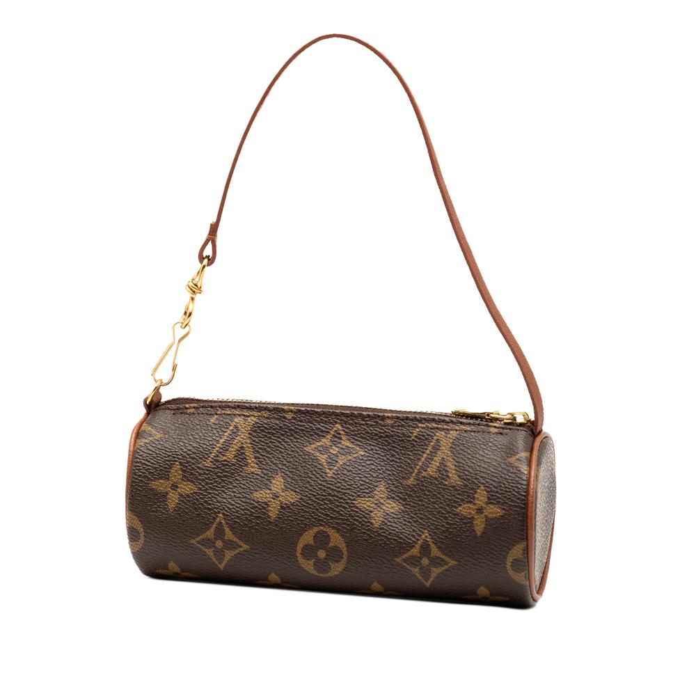 Louis Vuitton AB Louis Vuitton Brown Monogram Canvas Fabric Monogram Papillon Pochette France