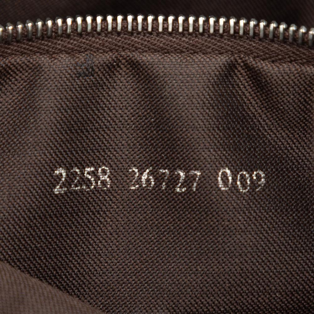 Fendi B Fendi Brown Canvas Fabric Zucca Shoulder Bag Italy