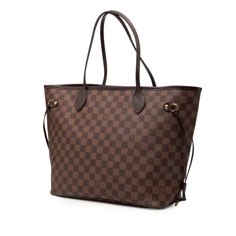 Louis Vuitton B Louis Vuitton Brown Damier Canvas Fabric Damier Ebene Neverfull MM France