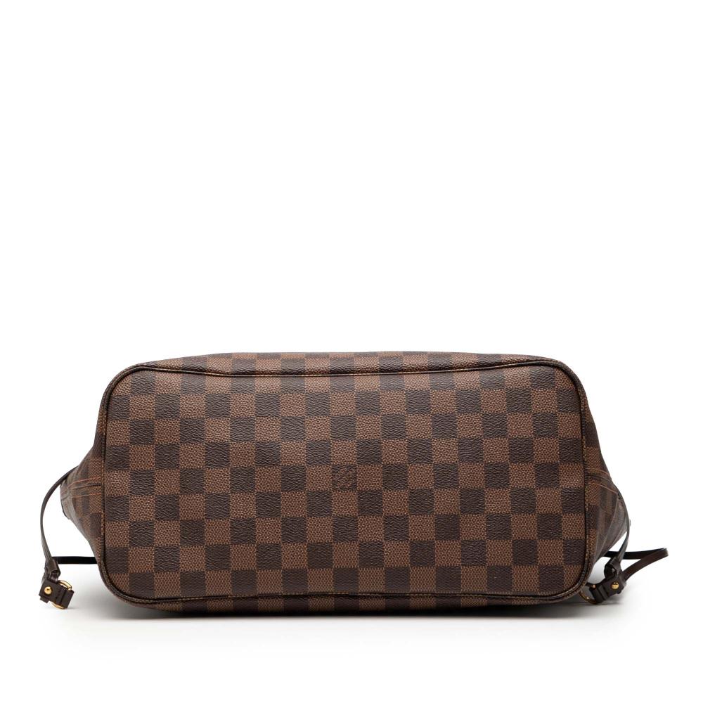 Louis Vuitton B Louis Vuitton Brown Damier Canvas Fabric Damier Ebene Neverfull MM France