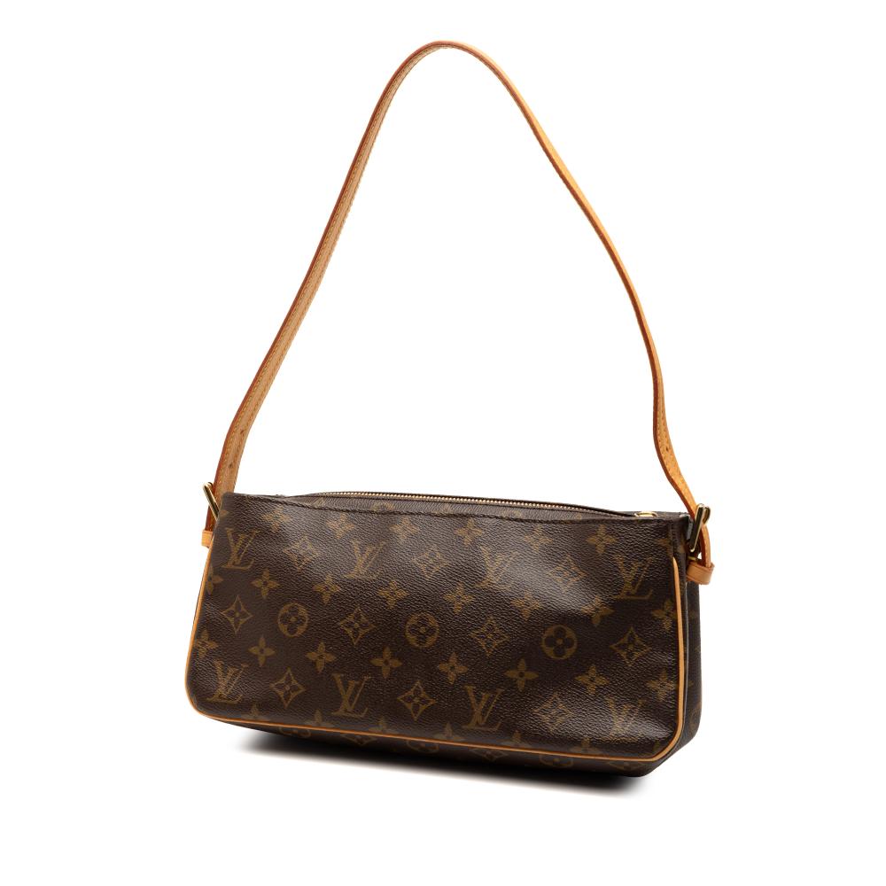 Louis Vuitton B Louis Vuitton Brown Monogram Canvas Fabric Monogram Viva Cite MM France