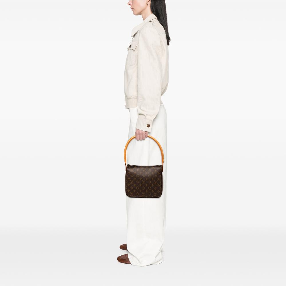 Louis Vuitton AB Louis Vuitton Brown Monogram Canvas Fabric Monogram Looping MM France