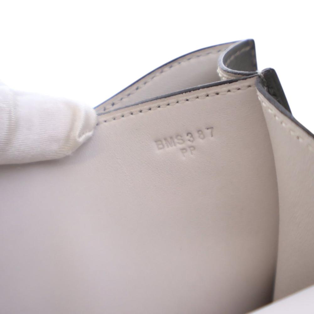 Hermès AB Hermès Gray Calf Leather Mini Evercolor Verso Constance 18 France