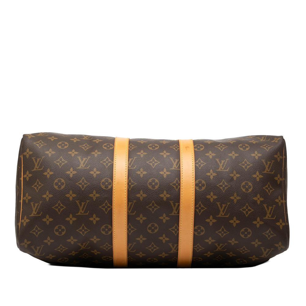 Louis Vuitton B Louis Vuitton Brown Monogram Canvas Fabric Monogram Keepall 45 France