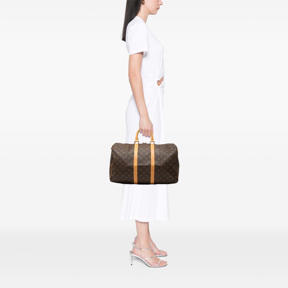 Louis Vuitton B Louis Vuitton Brown Monogram Canvas Fabric Monogram Keepall 45 France