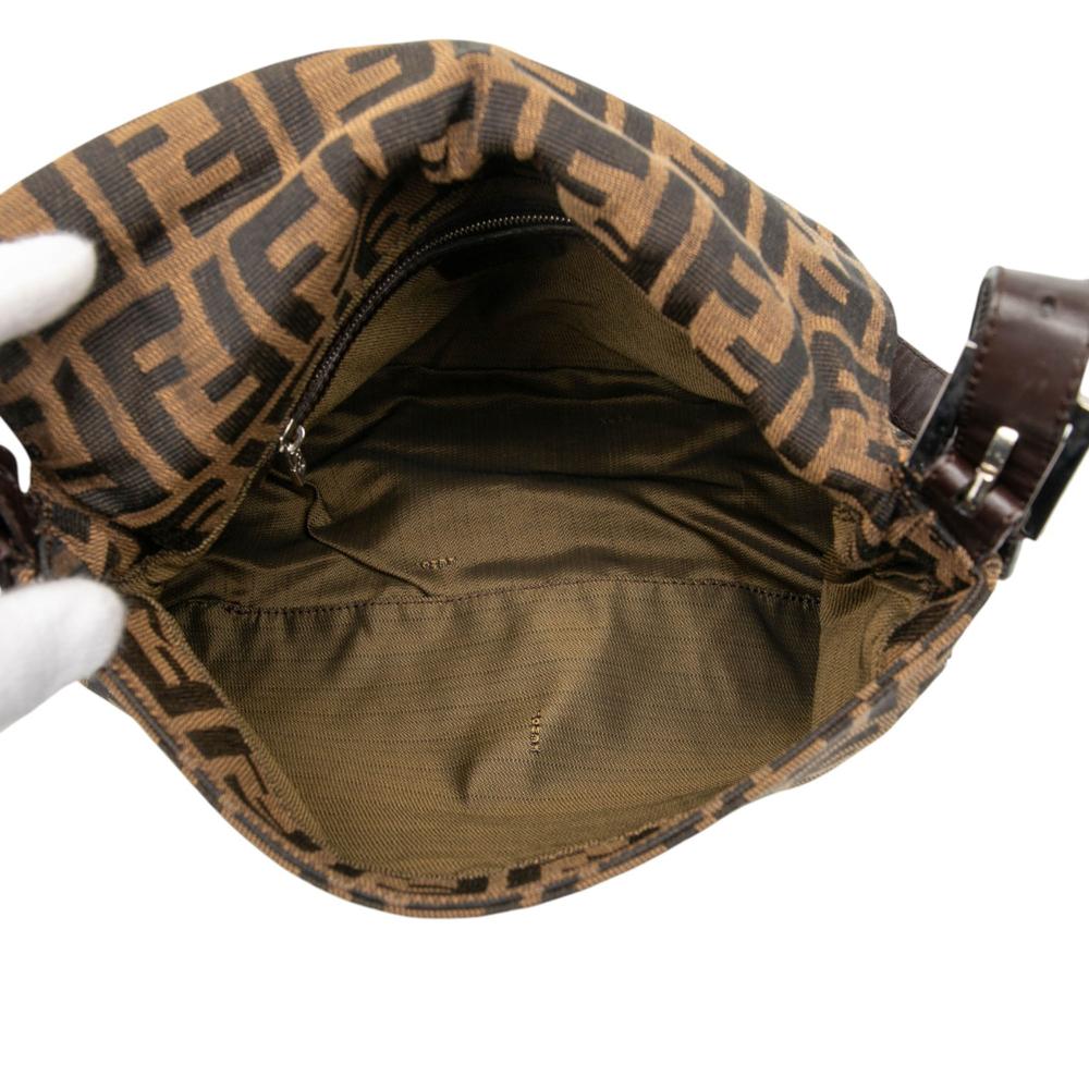 Fendi B Fendi Brown Canvas Fabric Zucca Mamma Forever Italy