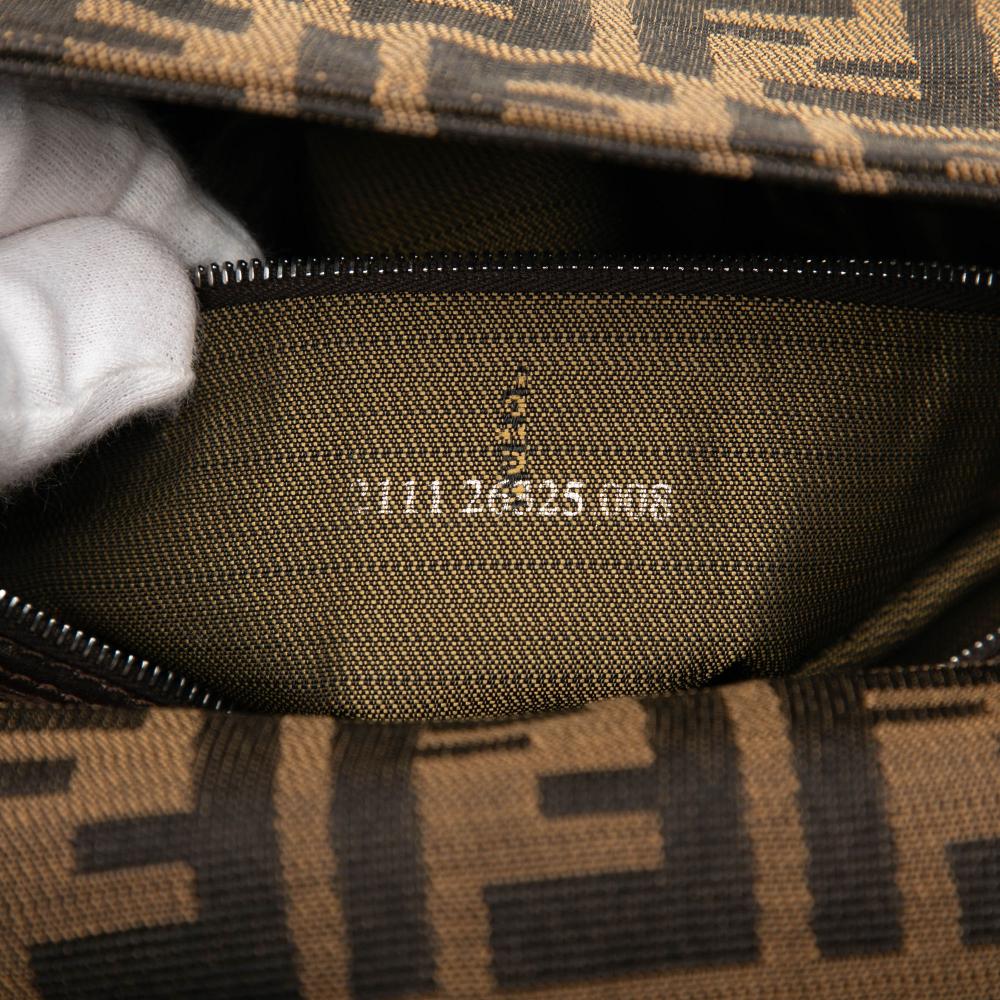 Fendi B Fendi Brown Canvas Fabric Zucca Mamma Forever Italy