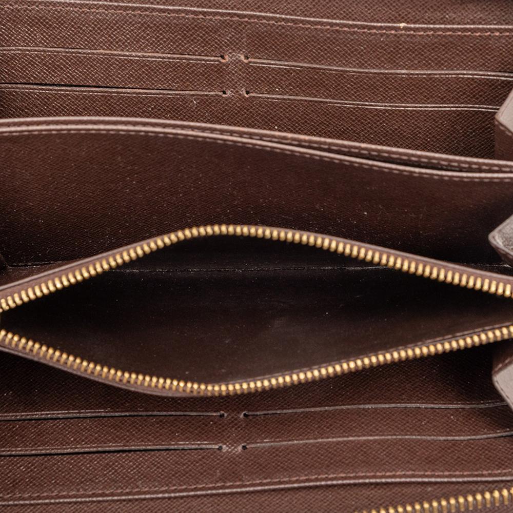 Louis Vuitton B Louis Vuitton Brown Damier Canvas Fabric Damier Ebene Zippy Long Wallet France