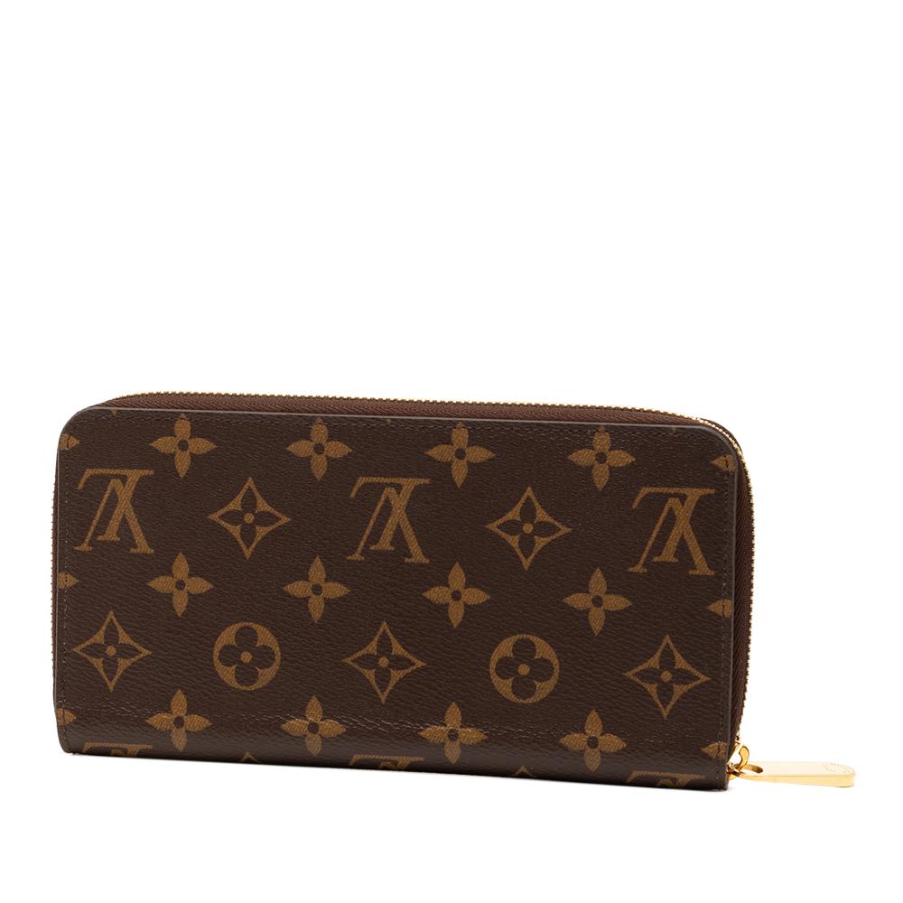 Louis Vuitton B Louis Vuitton Brown Monogram Canvas Fabric Monogram Zippy Long Wallet France