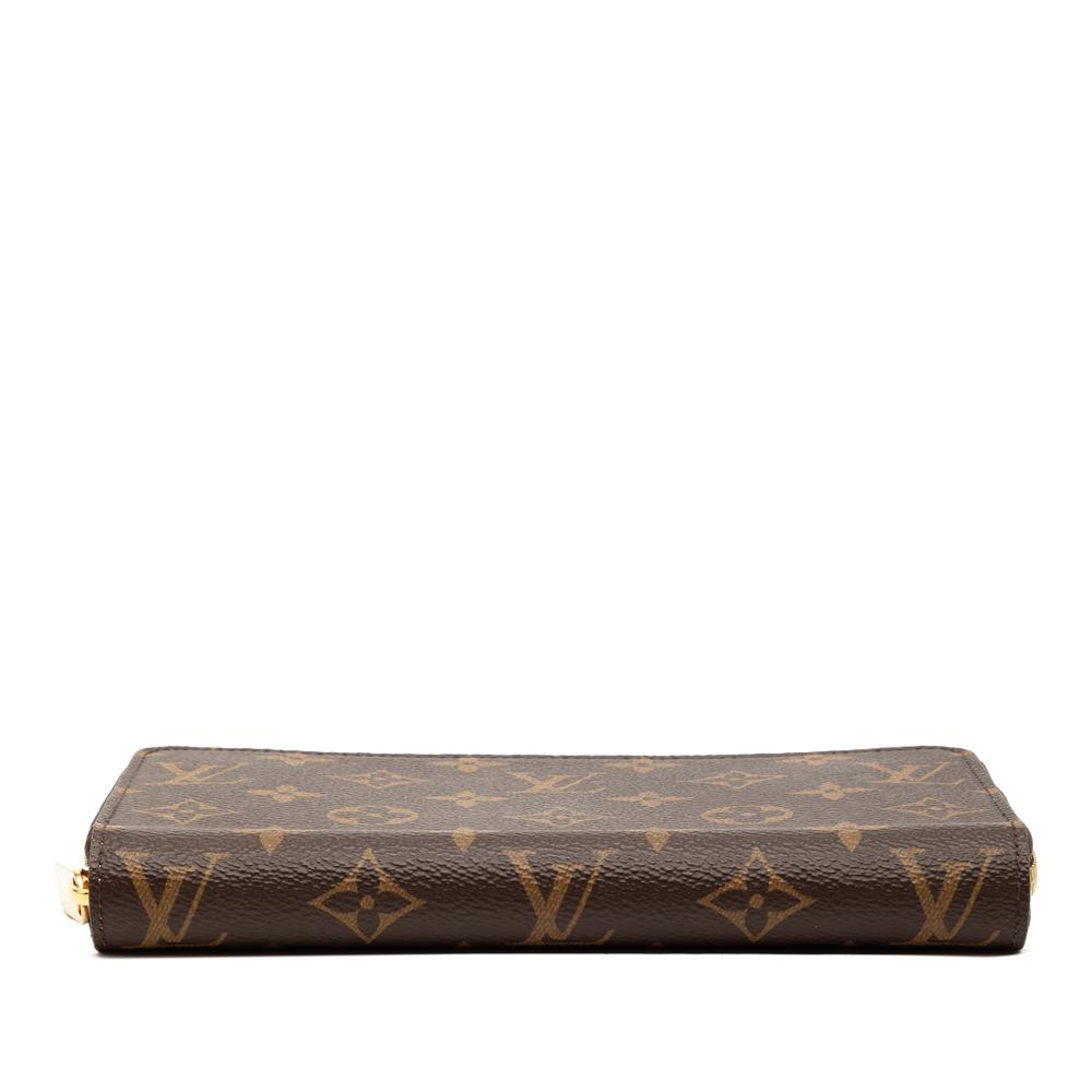 Louis Vuitton B Louis Vuitton Brown Monogram Canvas Fabric Monogram Zippy Long Wallet France