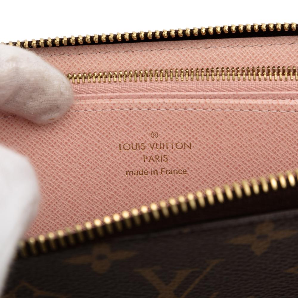 Louis Vuitton B Louis Vuitton Brown Monogram Canvas Fabric Monogram Zippy Long Wallet France