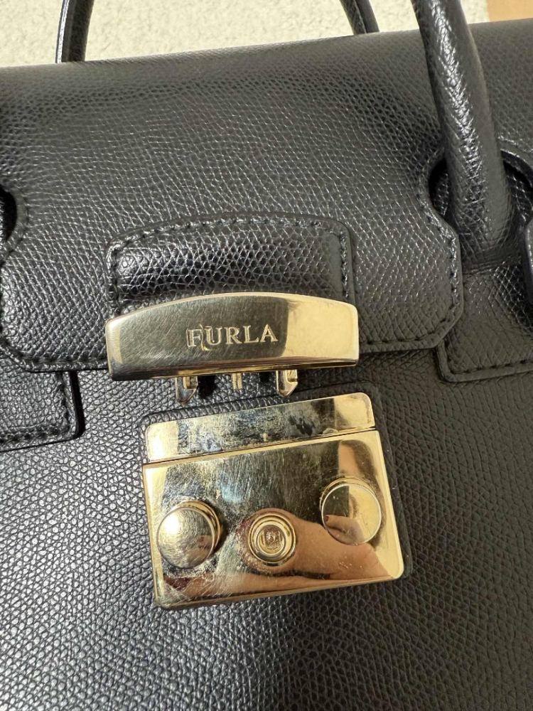 Furla Leather handbag with shoulder strap