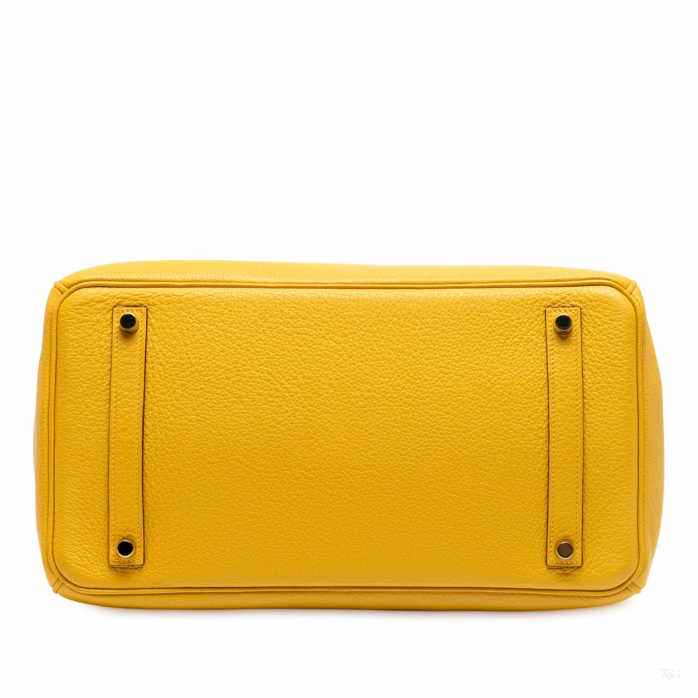 Hermès Birkin 35 Togo Leather Top-Handle Bag Soleil