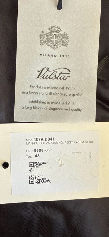 Valstar Milano Veste Valstarino matelassée, cachemire