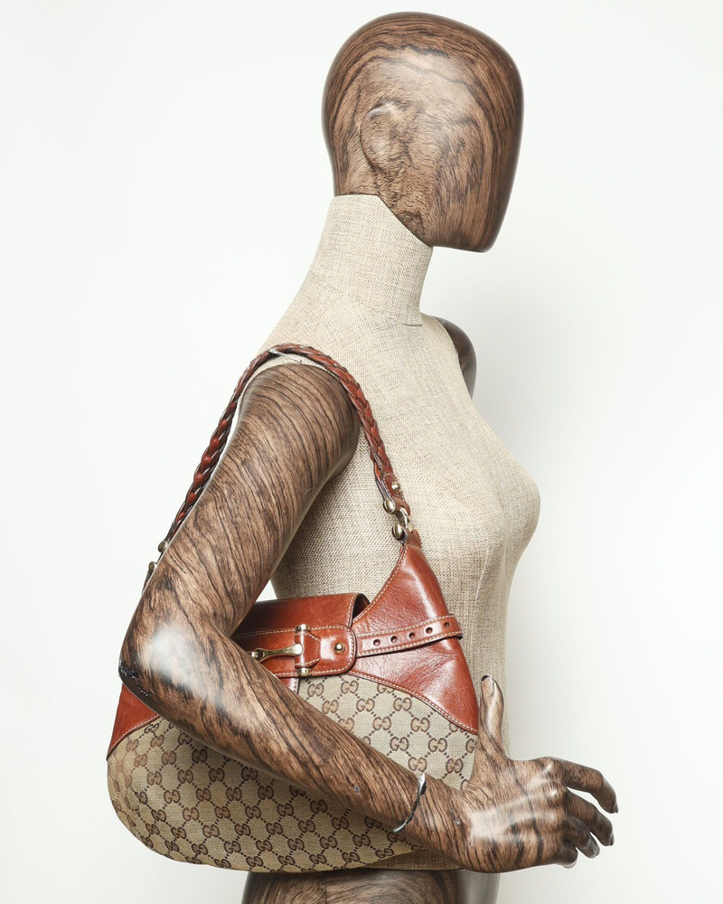 Gucci GG Horsebit Shoulder Bag