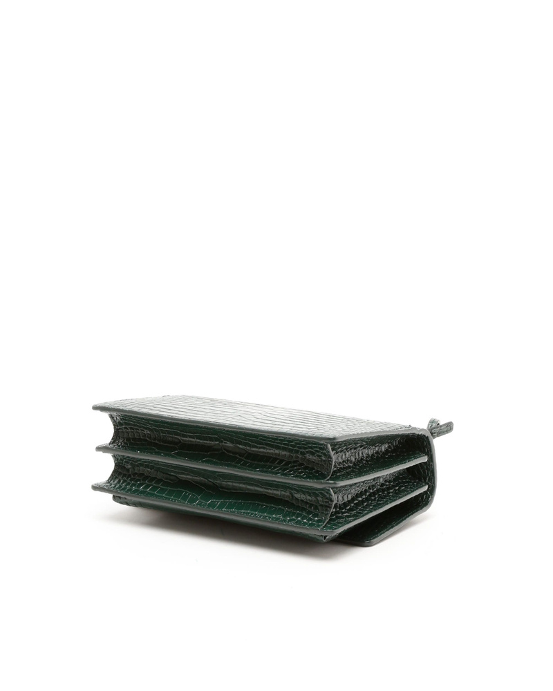 Saint Laurent Croc Medium Sunset Bag