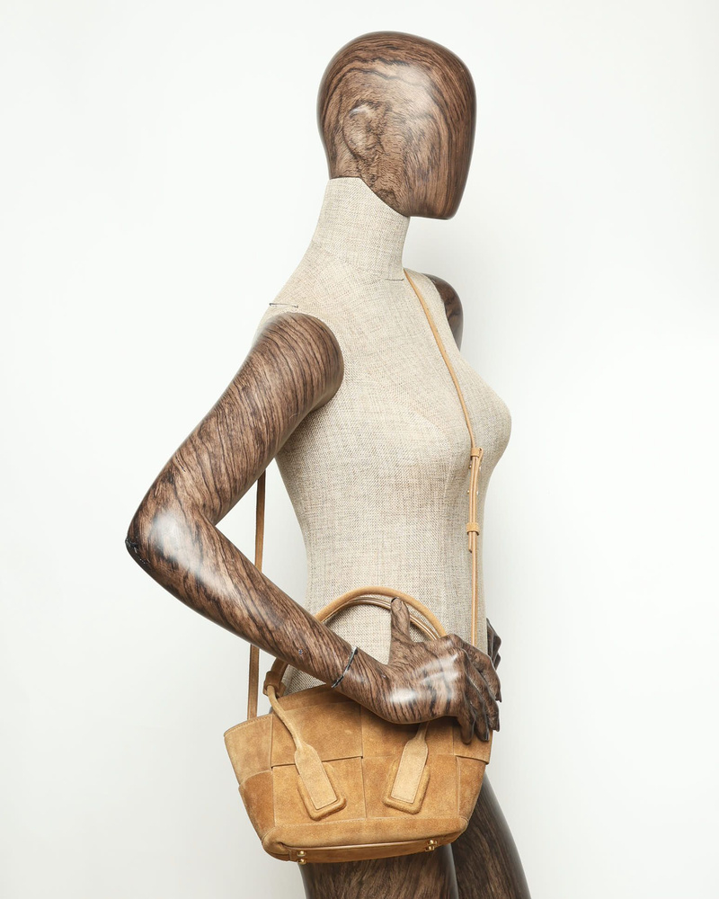 Bottega Veneta Suede Mini Arco Bag